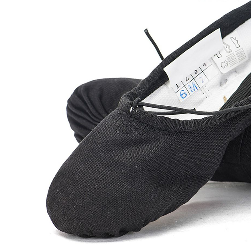 Chaussons De Danse Classique SANSHA Star Split, Cuir Noir, Pointure 33 - Bi-semelles