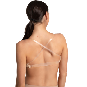 Soutien-gorge avec bretelles transparentes