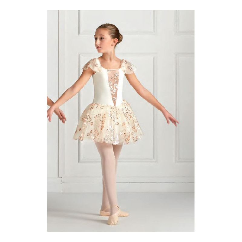 Tutu fleuri mi-cuisse