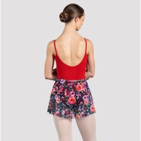 Jupette courte à fleurs