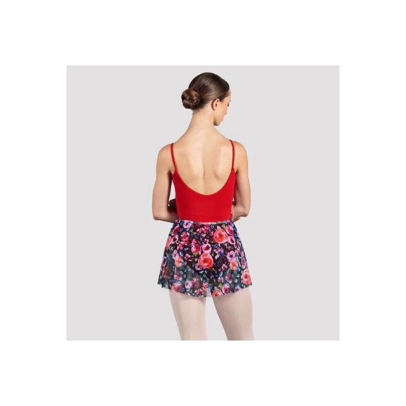 Jupette courte à fleurs